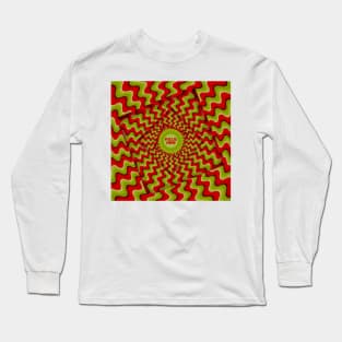 Psychedelic optical illusion - focus here Long Sleeve T-Shirt